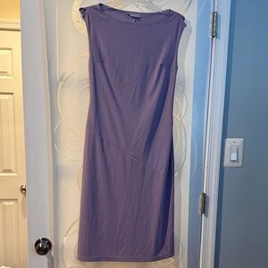 Elegant Purple Sleeveless Dress - S